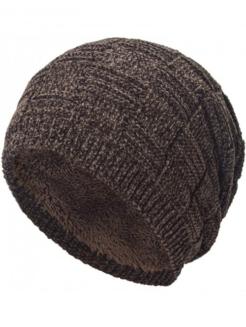 Skullies & Beanies Styles Oversized Winter Extremely Slouchy - Wbxne Coffee Hat&scarf - CO18ZZMWOT3 $18.24