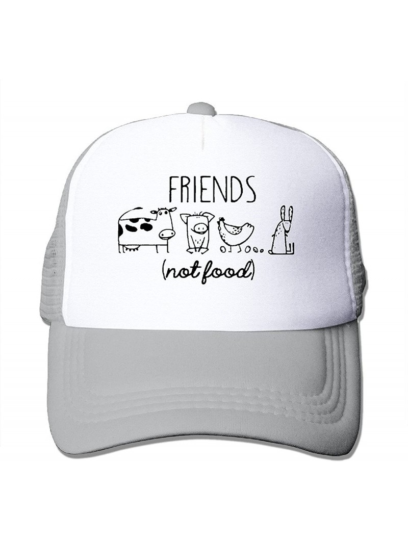 Baseball Caps Vegan Vegetarian Animal Lover Statement Rescue Friends Not Food Mesh Adjustable Visor Hats - Ash - CD12MSPKCMH ...