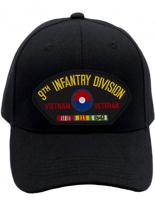 Baseball Caps 9th Infantry Division - Vietnam Veteran Hat/Ballcap Adjustable-Back One Size Fits Most - Black - CH18RO9G4EA $3...