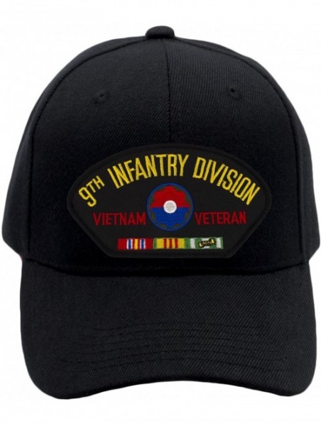 Baseball Caps 9th Infantry Division - Vietnam Veteran Hat/Ballcap Adjustable-Back One Size Fits Most - Black - CH18RO9G4EA $3...