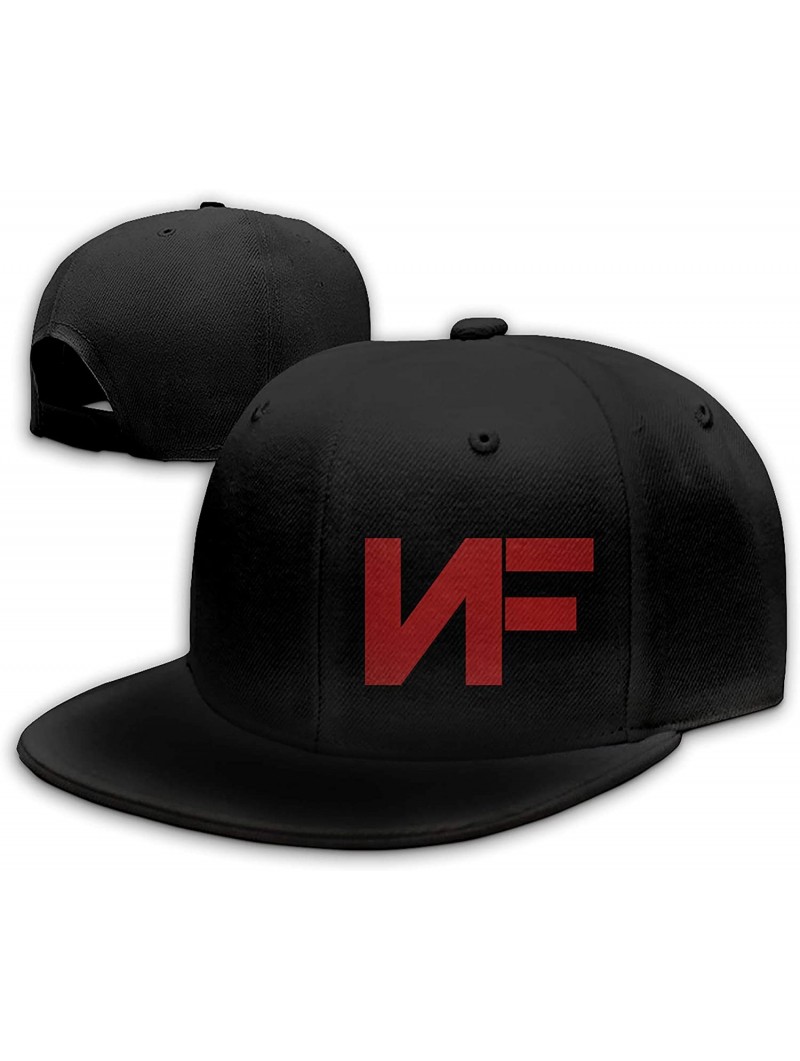 Baseball Caps Adjustable NF Stylish Flat Baseball Cap Youth Snaback Hip Hop Hats for Men/Women - Black1 - C818X7229YW $16.55