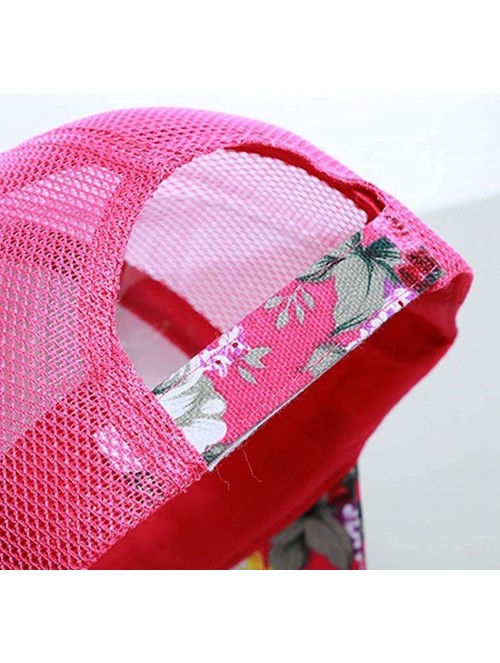 Baseball Caps Unisex Casual Floral Headwear Stretchy Soft Hats Comfort Baseball Cap Baseball Caps - Rose Red - CB18QHDYWCU $8.81