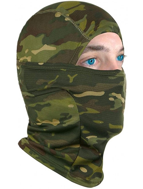 Balaclavas Balaclava Face Mask UV Protection for Men Women Ski Sun Hood Tactical Masks - Jungle Camouflage - CP1966EM89I $13.63