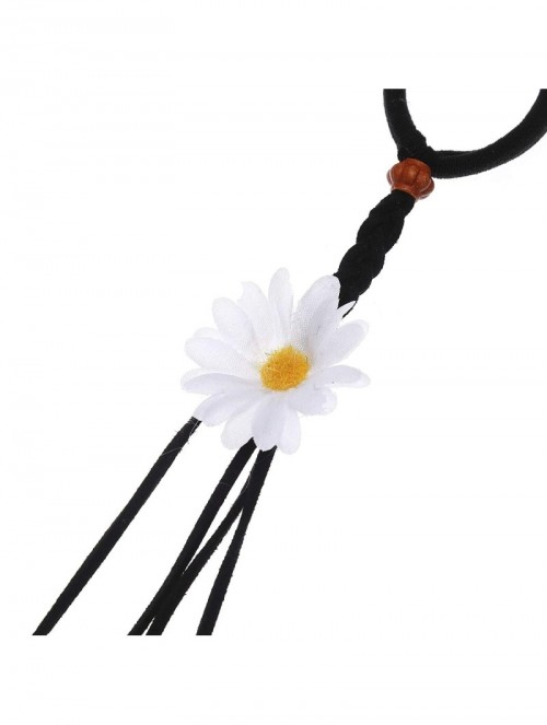 Headbands Sunflower Feather Extension Hair Ties - Blue 1 - C818ZW8AYGR $12.31