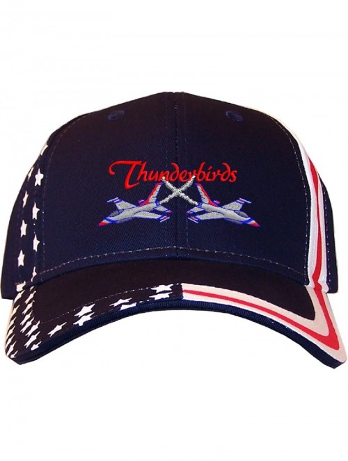 Baseball Caps Thunderbirds Stars & Stripes Baseball Cap Navy - CH12EDNKQIH $23.64