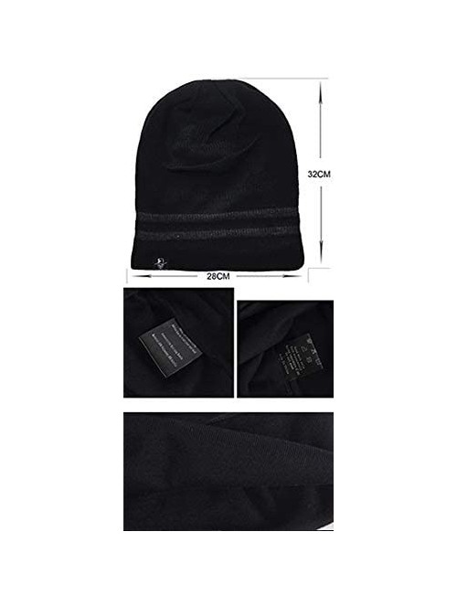 Skullies & Beanies Mens Slouchy Beanie Knit Skull Cap Long Baggy Hip-hop Winter Summer Hat B305 - Stripe-grey - CW12N6JLEEZ $...