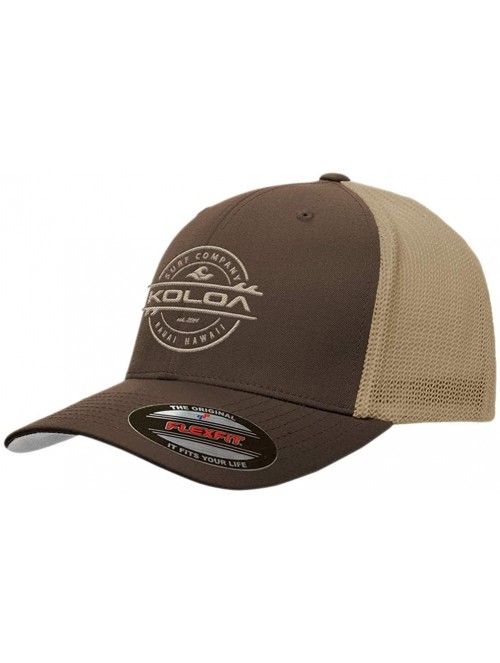 Baseball Caps Flexfit 6511 Truckers Caps - Brown/Khaki - CB19685UMUT $19.78