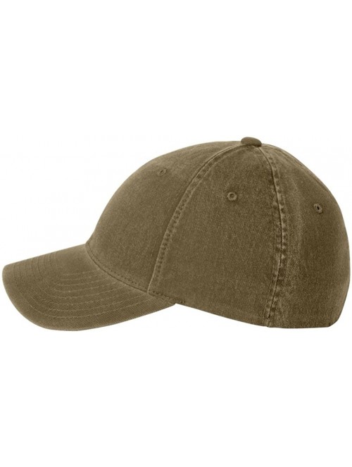 Baseball Caps Flexfit Garment-Washed Twill Cap (6997) - Loden - C4116FP9CTL $16.31