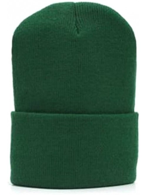 Skullies & Beanies Solid Winter Long Beanie (Comes in Many - Forest Green - CF112JZXW7J $11.32