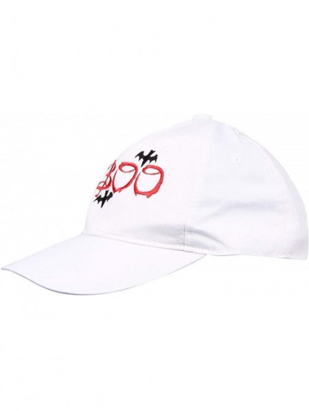 Baseball Caps Embroidered Baseball Cap - Dad Hat - Halloween Embroidery - Halloween Boo White - CN18UAKSGHC $11.50