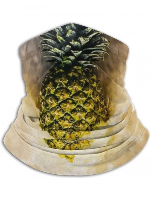 Balaclavas Neck Gaiter Headwear Face Sun Mask Magic Scarf Bandana Balaclava - Pineapple on Beach Sand - CG1979MM9EI $22.28