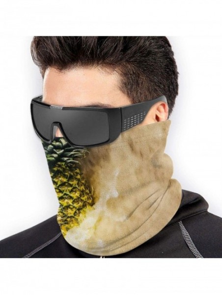 Balaclavas Neck Gaiter Headwear Face Sun Mask Magic Scarf Bandana Balaclava - Pineapple on Beach Sand - CG1979MM9EI $22.28