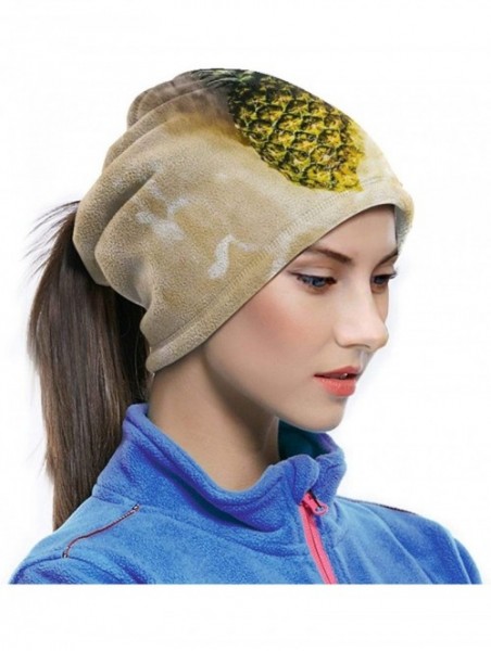 Balaclavas Neck Gaiter Headwear Face Sun Mask Magic Scarf Bandana Balaclava - Pineapple on Beach Sand - CG1979MM9EI $22.28