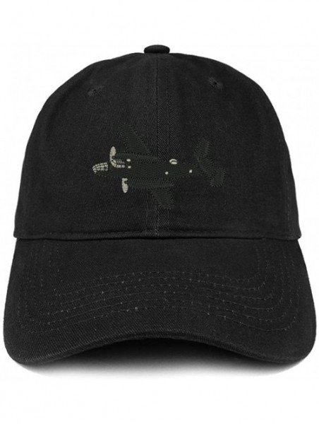 Baseball Caps Warbirds Plane Embroidered Unstructured Cotton Dad Hat - Black - CP18S4HMAS8 $18.92