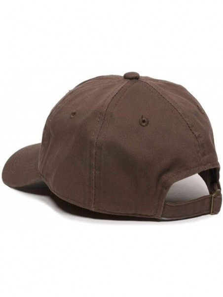 Baseball Caps Balance Dad Baseball Cap Embroidered Cotton Adjustable Dad Hat - Brown - C218Z9X9DA5 $22.87