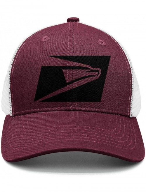 Baseball Caps Mens Womens USPS-United-States-Postal-Service-Logo- Printed Adjustable Dad Hat - Maroon-1 - CT18NNRS03G $24.53