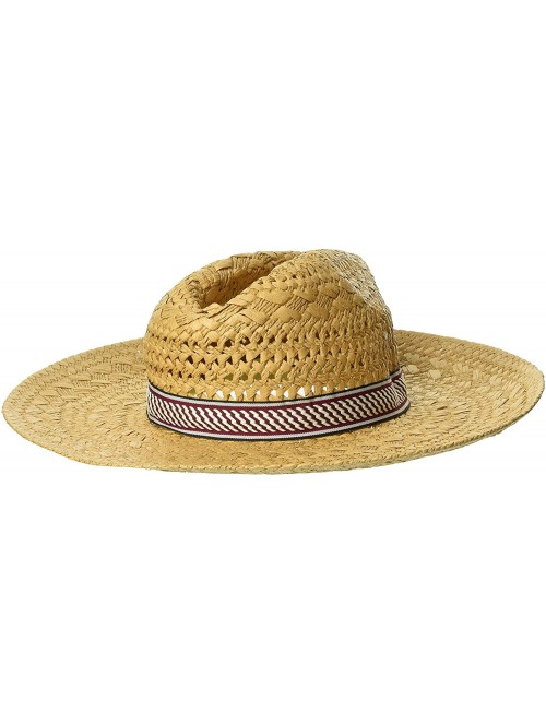 Fedoras Men's Stone Tramp Straw Sun Hat - Brown - CM18W5NQTEX $40.71