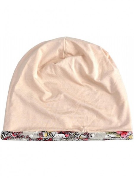 Skullies & Beanies Women Chemo Hat Elegant Floral Lace Turban Chemo Cancer Beanie Cap Sleepping Hat - 5c - C71855QIOTU $12.20