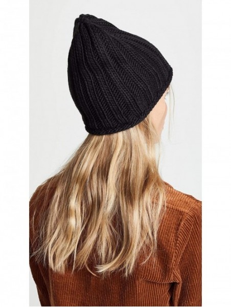 Skullies & Beanies Women's Rory Rib Knit Beanie - Black - CK18GRKR8IE $20.94