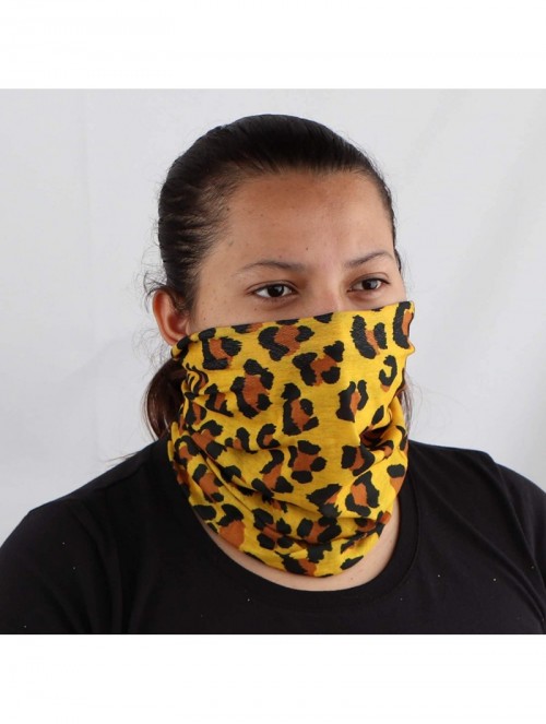 Balaclavas Seamless Face Mask Bandanas for Dust- Outdoors- Festivals- Sports - Yellow - CI1996XQYNT $16.80