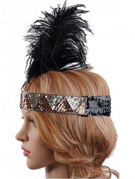 Headbands Vintage Headband Headpiece Accessories - Black Gold - C312O46HHPP $13.06