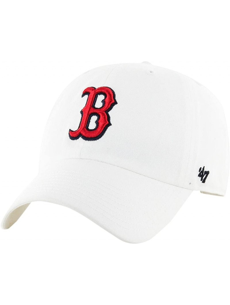 Baseball Caps MLB Boston Red Sox Clean Up Cap - White - CW116WGMQZP $32.38