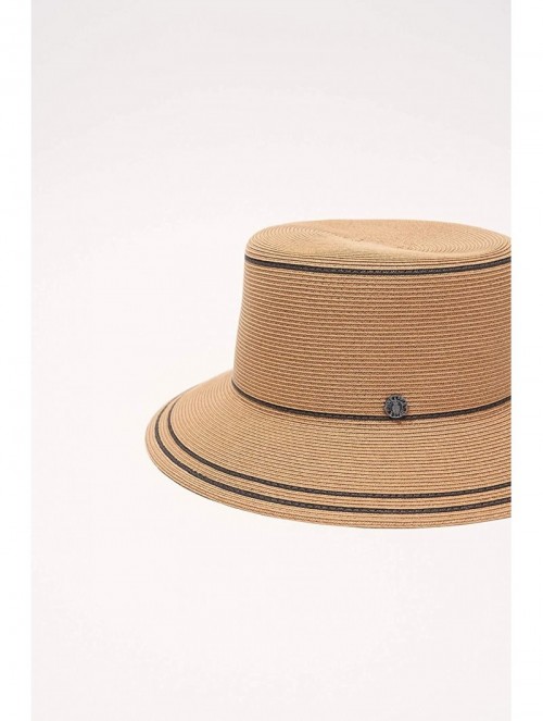 Sun Hats Bella Bucket Sun Hat Beach Fine Straw Braid UPF50+ for Women Men - Brown - CG1932WQC9N $36.60