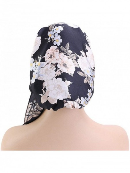 Skullies & Beanies Chemo Cancer Sleep Scarf Hat Cap Ethnic Printed Pre-Tied Hair Cover Wrap Turban Headwear - CG196OT0TQU $12.76