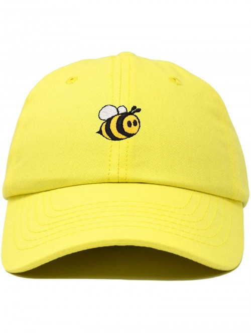 Baseball Caps Bumble Bee Baseball Cap Dad Hat Embroidered Womens Girls - Minion Yellow - CK18W2R0IUQ $16.37