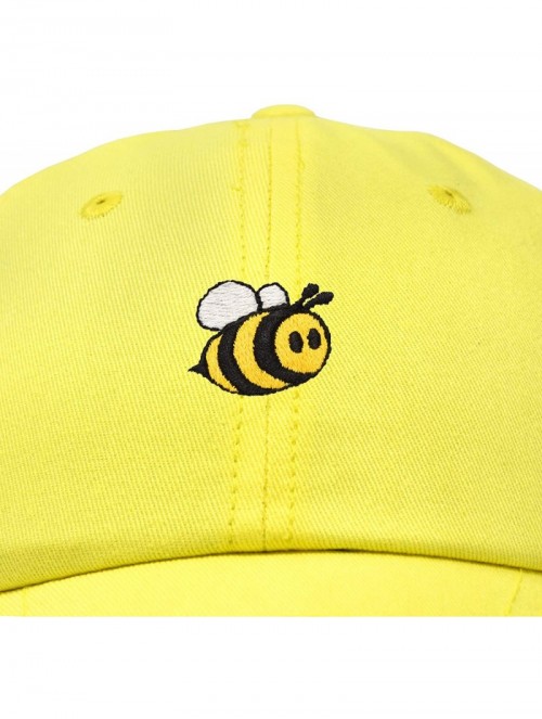 Baseball Caps Bumble Bee Baseball Cap Dad Hat Embroidered Womens Girls - Minion Yellow - CK18W2R0IUQ $16.37