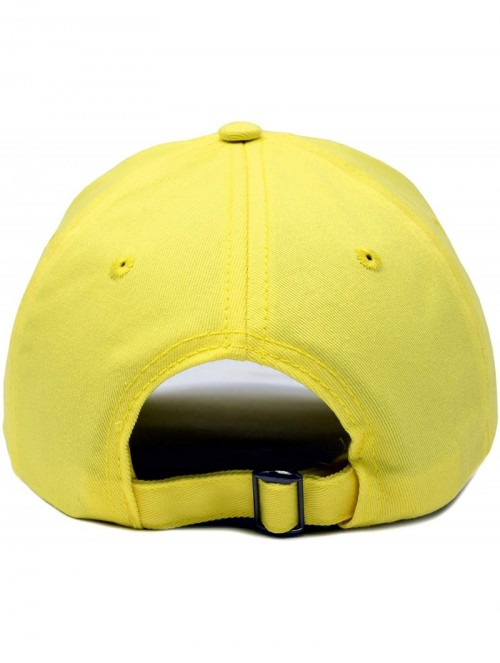 Baseball Caps Bumble Bee Baseball Cap Dad Hat Embroidered Womens Girls - Minion Yellow - CK18W2R0IUQ $16.37