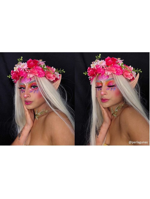 Headbands Light Up Flower Crown (Midsummer Rose) - Midsummer Rose - CO18QGZUZ8Z $39.12