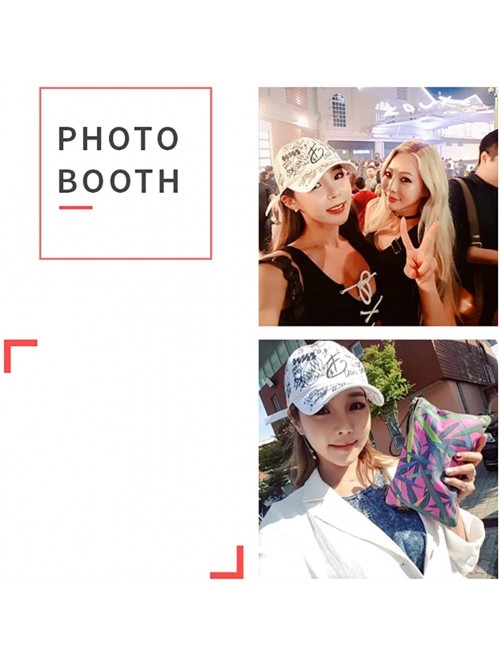 Baseball Caps Designer Graffiti Doodle Cotton Baseball Cap for Men Women- BTS Kpop Hat w/Curve Brim- Adjustable - CM18KRE6GN3...