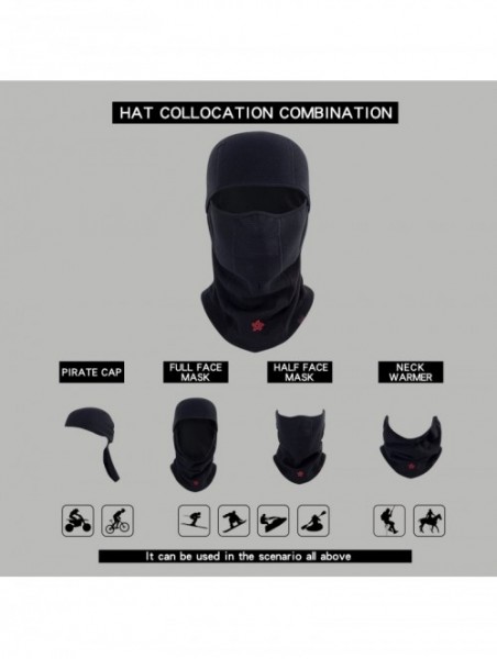 Balaclavas Balaclava Ski Mask Winter Windproof Multifunctional Full Face Mask - CH1858LSWNK $18.70