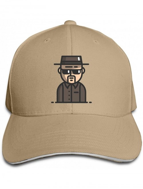 Baseball Caps Men Breaking Bad People Caps Breathable Fashion Outdoor ActivitiesMid Crown Curved Bill Baseball Caps - Natural...