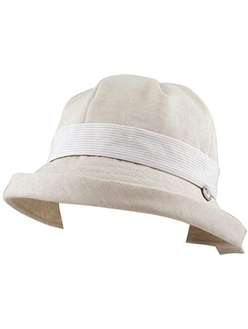 Bucket Hats Ladies Packable Women's Sun Beach Bucket Hat (Elise-Khaki) - CM18GZQR4D4 $19.11