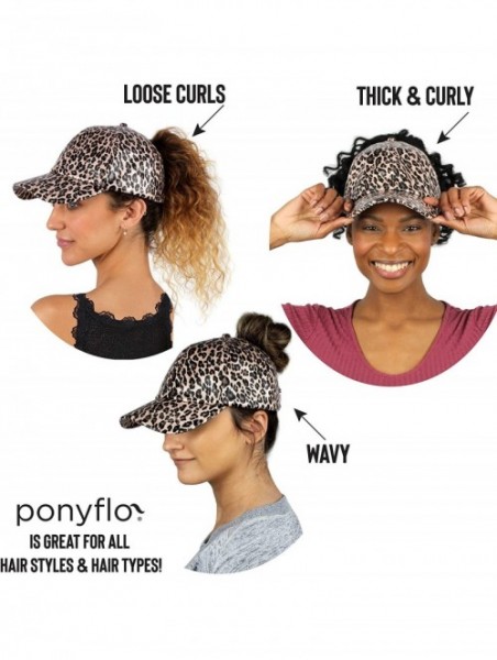 Baseball Caps Satin Lined Cap - Satin Lined Hat to Protect Hair from Breakage and Frizz - Leopard Pink - CY194AKTTXR $31.32