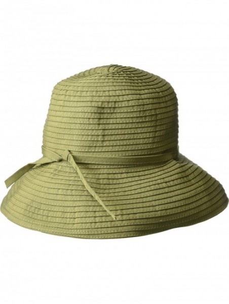 Sun Hats Women's Ribbon Crusher Hat - Olive - C018L0Q9WS8 $35.22