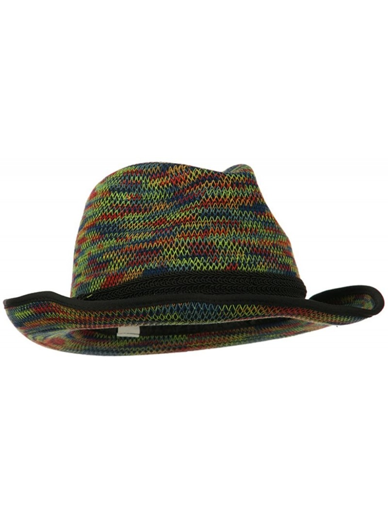 Fedoras Women's Triple Hat Band Wool Fedora - Multi - CH11ONYRDBZ $65.11