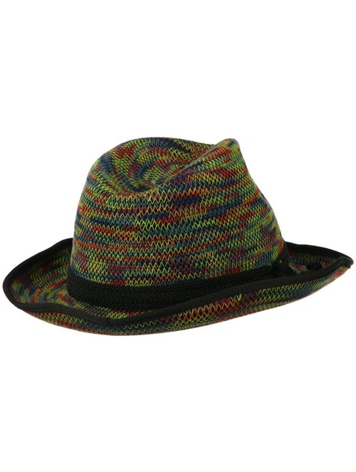 Fedoras Women's Triple Hat Band Wool Fedora - Multi - CH11ONYRDBZ $65.11