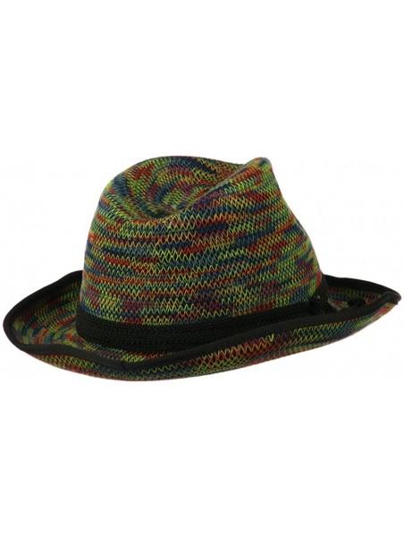 Fedoras Women's Triple Hat Band Wool Fedora - Multi - CH11ONYRDBZ $65.11