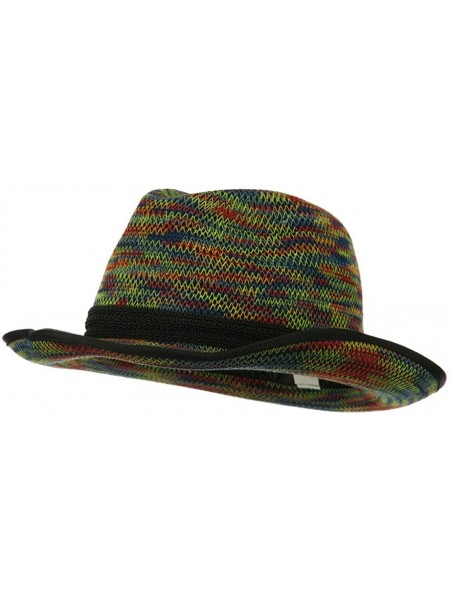 Fedoras Women's Triple Hat Band Wool Fedora - Multi - CH11ONYRDBZ $65.11