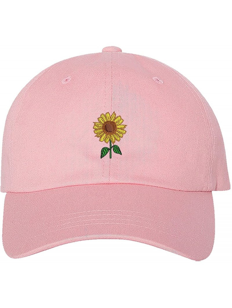 Baseball Caps Sunflower Dad Hat - Pink (Sunflower Dad Hat) - CU18D54G42Z $17.02