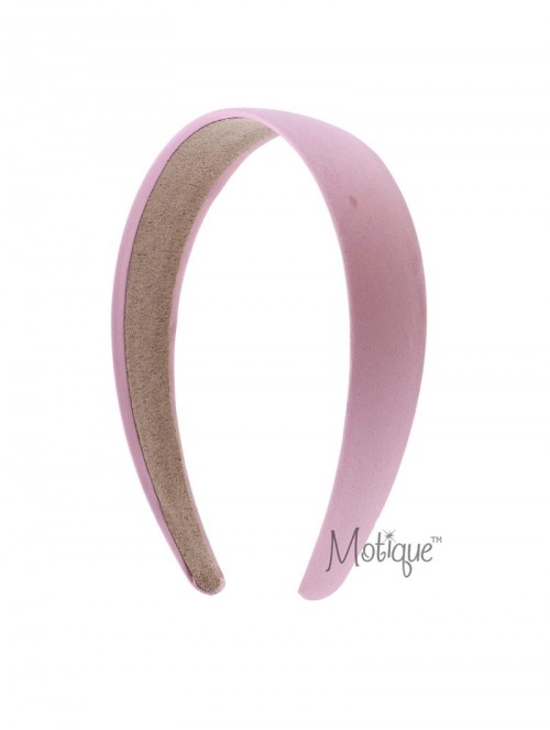 Headbands Mauve 1 Inch Satin Hard Headband - Mauve - CE192ADN3UR $9.75