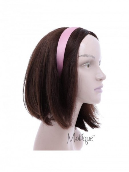 Headbands Mauve 1 Inch Satin Hard Headband - Mauve - CE192ADN3UR $9.75