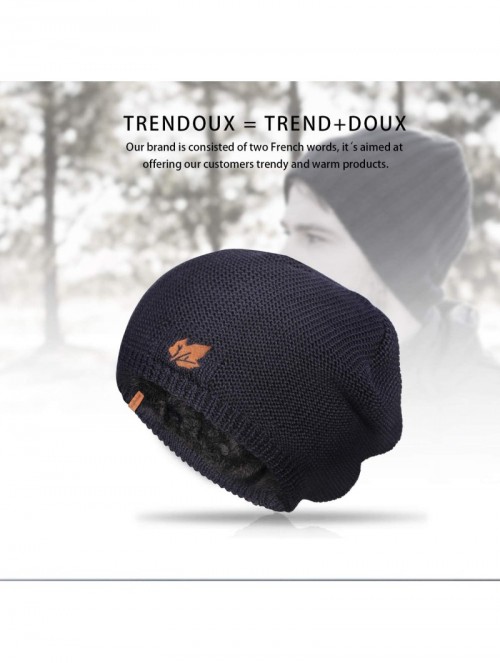 Skullies & Beanies Beanie Hat Winter Warm Knit Hats Cold Weather Skull Cap for Men Women - Short Navy - C3192ZA2RKO $19.76