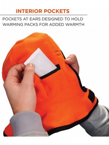 Balaclavas Winter Hard Hat Liner- Insulated- Fleece Lined- Shoulder Length- N-Ferno 6867 - Liner - CE1143UBEF5 $11.32