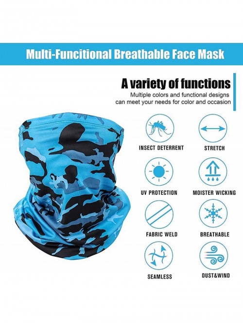 Balaclavas Summer Face Cover Men's Neck Gaiter Face Scarf Sun UV Protection Bandana Balaclava Cooling Dustproof UPF50++ - CS1...