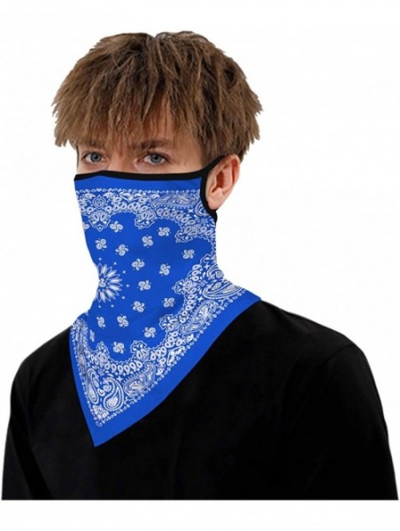 Balaclavas Face Bandana Ear Loops Face Rave Balaclava Scarf Neck Gaiters for Dust Wind UV Sun Motorcycle Mask Men and Women -...