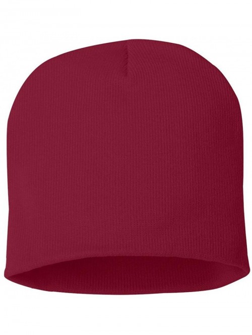 Skullies & Beanies SP08 - 8 Inch Knit Beanie - Cardinal - CV1180CV7C7 $10.41